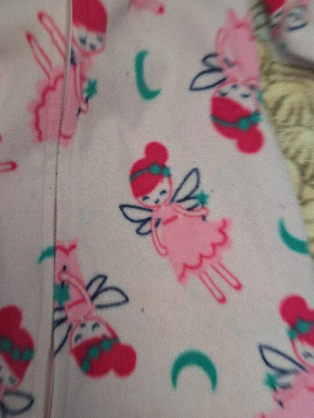 Carter's Pink and Navy Ballerina Footed One-Piece Pajamas